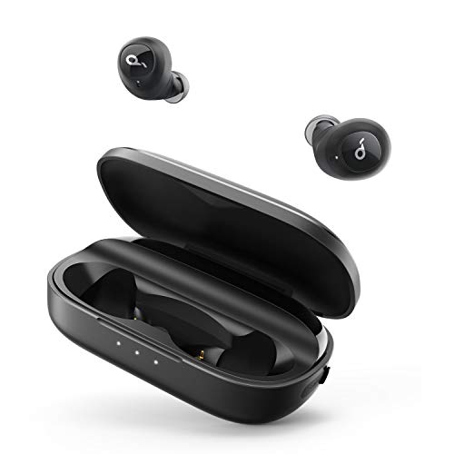 Soundcore Liberty True Wireless Earbuds, 100 Hour Playtime, Graphene Sound, Fast Charging, Secure Fit, Bluetooth 5, Easy Pairing, Sweatproof True Wireless Earbuds with Smart AI, Stereo Handsfree Calls