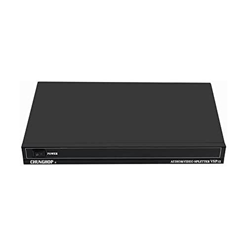 HONONJO 12 Way 1 Out 3 RCA Video 오디오 AV Amplifier Splitter DVD VCD VCR Ports Load Electrical Volts 220V