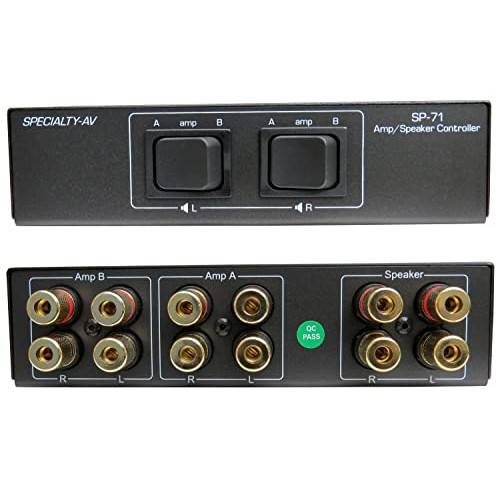 2-Way Amp Amplifier Receiver 1 One Pair 스피커 Selector Switch Switcher Splitter Combiner