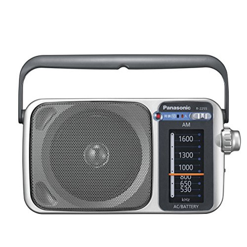 파나소닉 AM1밴드 라디오(실버) R-2255-S