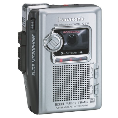 Panasonic RQ-L31 Portable Cassette Recorder with Slide Microphone by Panasonic