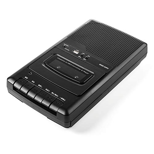 산와 다이렉트 카셋트 테이프 디지털화 USB보존 간단 조작3스텝 카셋트 플레이어 마이크 내장(녹음 가능) 건전지/콘센트 400-MEDI033