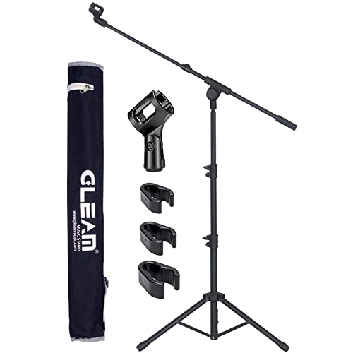 GLEAM Microphone Stand - Tripod Boom Mic Stand with Carrying Bag (Tripod)