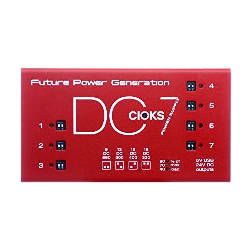 CIOKS DC7 Pedal Power Supply, Limited Edition Red (Gear Hero HQ Exclusive)