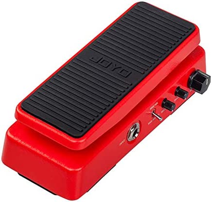 JOYO WAH-II Classic and Multifunctional WAH Pedal Featuring Wah-Wah/Volume Functions with WAHWAH Sound Quality Value knob (Red)