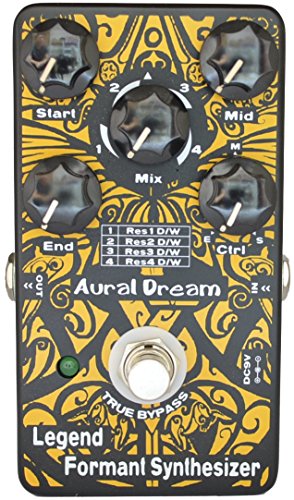 Aural Dream Legend Formant Synthesizer Guitar Effects Pedal with 9 Human Vowels,4 Resonance modes and transition voice based on expanding wah similar toTalk box,True Bypass