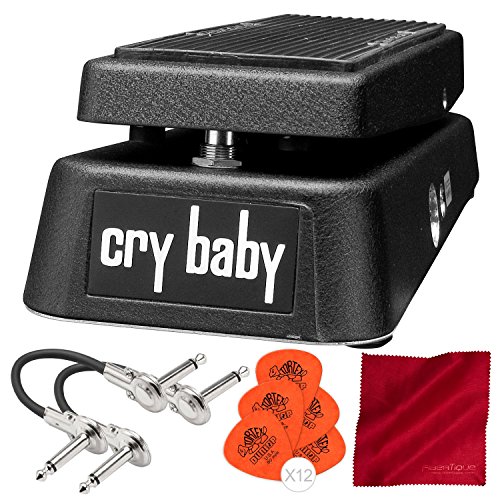 Dunlop GCB95 Cry Baby Wah Guitar Effects Pedal with Deluxe Accessory Bundle