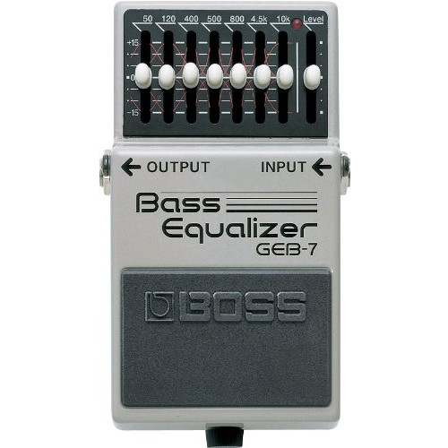 BOSS Seven-Band Graphic Bass Equalizer Guitar Pedal (GEB-7)