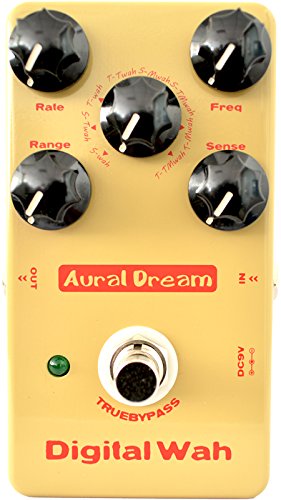 Aural Dream Wah Guitar Effect Pedal provides 8 Wah modes including Multiple Wah and Tremolo wah,True Bypass
