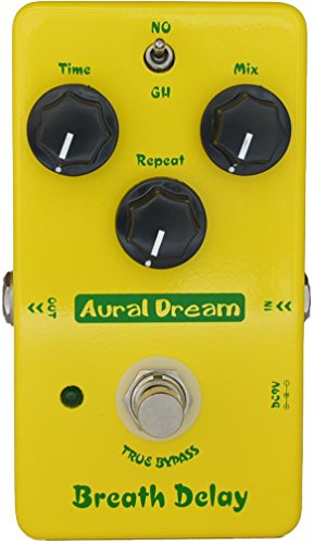Aural Dream Breath Delay Guitar Effect Pedal includes Classical Atmosphere Delay and Oscillatory psychedelic delay for Post rock,True Bypass
