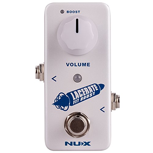 NUX Lacerate Mini Booster Guitar Boost Pedal Dual FET Circuit Design Clean & Crank Boost True Bypass or Buffer Bypass