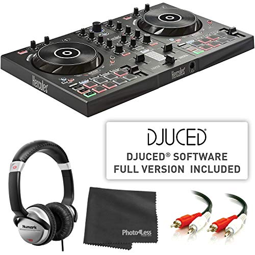 Hercules DJ Control Inpulse 300 + Professional Headphones + Stereo Cable + Cleaning Cloth