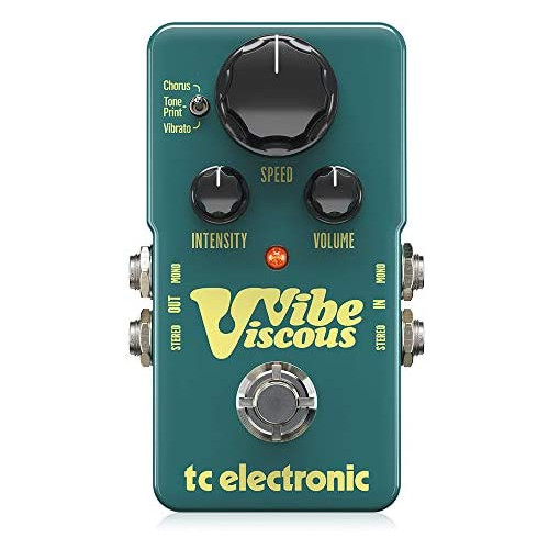 TC Electronic VISCOUS VIBE Awesome Vibe Pedal for Recreating the Legendary Shin-Ei Uni-Vibe Sound with Built-In TonePrint Technology