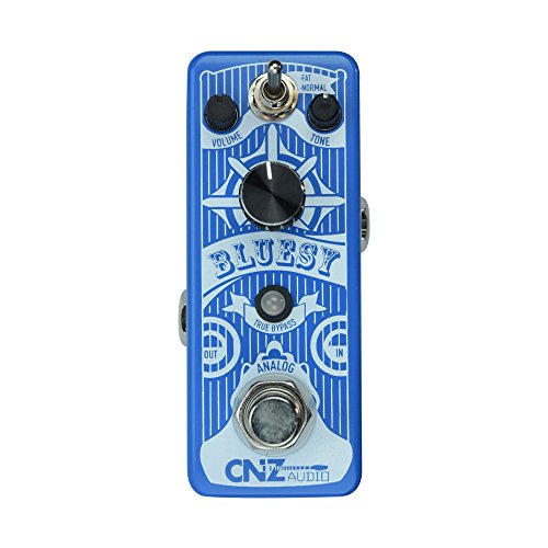CNZ Audio Bluesy - Transparent Overdrive Guitar Effects Pedal, True Bypass
