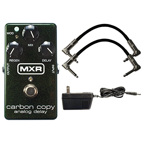 MXR M169 Carbon Copy Analog Delay w/ 9V Power Supply and Patch Cables