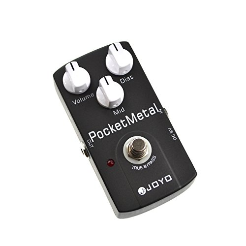 JOYO JF-35 Pocket Metal Distortion Guitar Effect Pedal - True Bypass, DC 9V and Battery Supported
