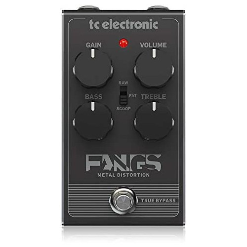 TC Electronic FANGS METAL DISTORTION Ultra-Thick, High Gain Distortion with Super Tight Response