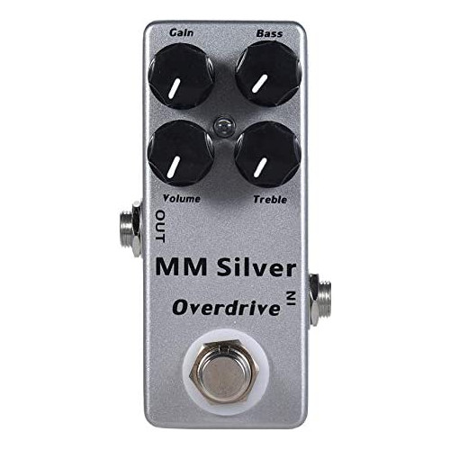 YMUZE Mosky Mini MM Silver Overdrive Electric Guitar Effect Pedal