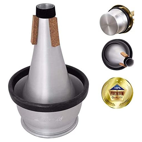 Libretto Trumpet Mute, AC011-6, Cup Mute, All Aluminum, Adjustable Volume, Excellent For Stage Performance & Practice Purpose