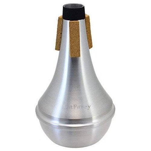 LotFancy Trumpet Mute, Lightweight Aluminum Straight Mute for Jazz, 3.5x6 Trumpet Muffler Silencer, Excellent For Stage Performance & Practice