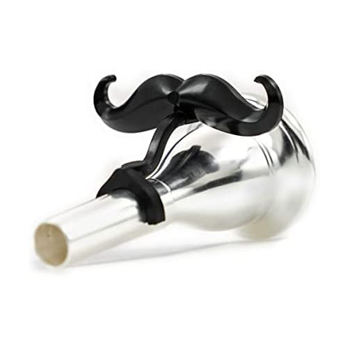 Brasstache - Clip-on Mustache for Large Shank Trombone or Euphonium Mouthpiece