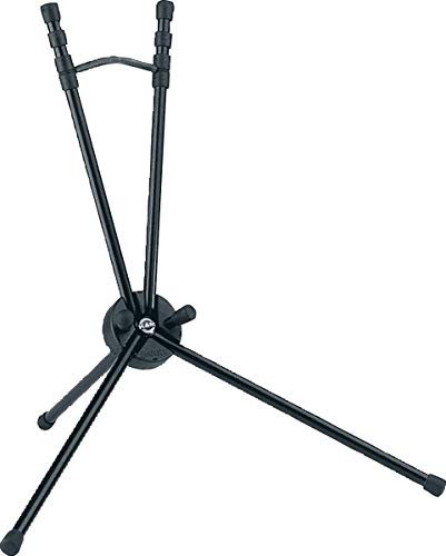 K&M König & Meyer Saxxy Saxophone In-Bell Tripod 3 Leg Stand 14350.000.55 | Professional Grade for all Musicians | Lightweight Ultra-Compact | Stable Secure Bb Tenor Base | Made in Germany Black