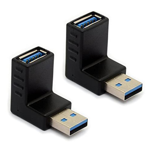 USB 3.0어댑터90도 직각 수컷 - 메스USB커넥터 extender《―푸라구카푸라에쿠스텐다》《―》2개 (다운)