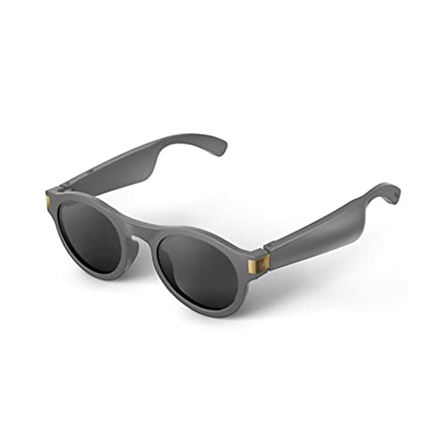 Flows Bandwidth - Smart Bluetooth Audio Sunglasses with Open Ear Headphones - Voice Control - Polarized UVA/UVB Lenses - for Men and Women - Prescription (Rx) Ready - Taylor Frames (Gray)