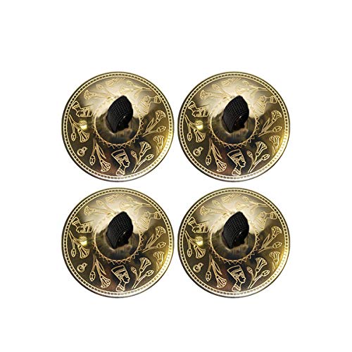 Belly Dance Tribal Fusion Finger Cymbals Set of 4 Brass Zills ATS