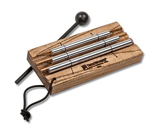 TreeWorks Chimes Energy Chime 말렛 Meditation 사운드 Healing Yoga 5 Notes –– Made U.S.A. Long Resonance Brilliant Tone Solid Tennessee Hardwood Mantle TRE420