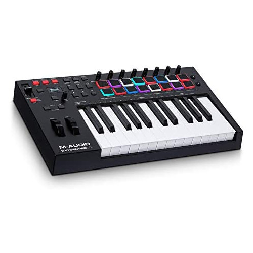 M-Audio Oxygen Pro 미니 u2013 32 Key USB MIDI Keyboard 컨트롤러 Beat Pads assignable Knobs Buttons & Faders Software Suite Included