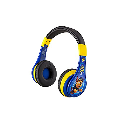 eKids Paw Patrol Kids Bluetooth Headphones with Microphone, Volume Reduced Kids Headphones for School, Home, or Travel
