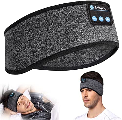 Sleep Headband, Enjoying Wireless Sleep Earbuds Noise Cancelling Headband Bluetooth Headphones with Thin Speakers, Cozy Band Headphones for Sleep,Workout,Yoga,Travel,Insomnia,Leisure