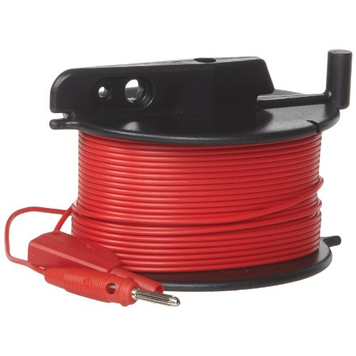 Fluke GEO CABLE-REEL 25M Durable Red Cable Reel for Earth Ground Testing, 25m Length