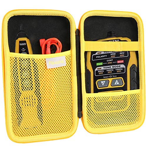 Flaxune Carrying Storage Hard Case Replacement for Klein Tools VDV500-820 Cable Tracer / Probe Tone Pro Kit