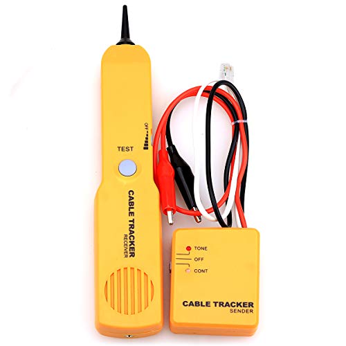 Cable Finder Tone Generator Probe Tracer Wire Tracker Cable Circuit Tester Features Alligator Clips RJ11 Plug Finding Tool