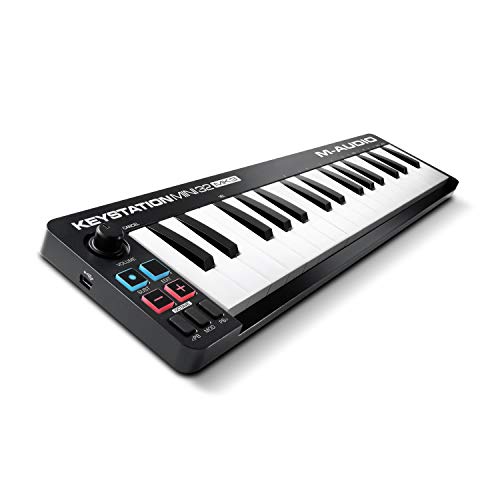 M 오디오 Keystation 미니 32 MK3 - Ultra Portable USB MIDI Keyboard 컨트롤러 ProTools First Edition Xpand 2 Air 뮤직 Tech