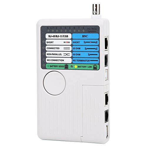 4-in-1 Network Cable Tester, RJ11/RJ45/USB/BNC Tester Wire Line Detector