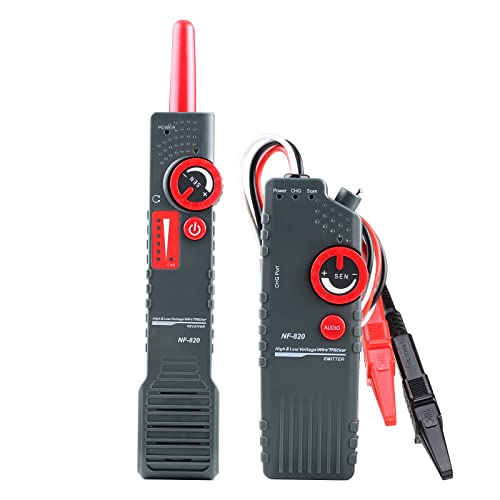 KOLSOL Underground Cable Locator NF-820 Wire Locator Network Tester High & Low Voltage Cable Wire Locator