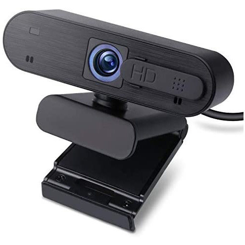 에레콤 웹카메라 UCAM-C820ABBK 풀HD 1080p 30FPS 200만 화소 오토 포커스 마이크 내장 프라이버시 셔터부 1/4인치 삼각혈 케이블 길이1.5m 블랙