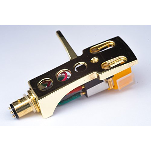 Gold plated Headshell, mount, cartridge and stylus, needle for Pioneer PL-15D, PL-510A, PL-55DX, PL-55X, PL-150, DJ-3500, PL-600, PL-1700, PL-540, PL-51, PL-M340, PL-A350B, - MADE IN ENGLAND