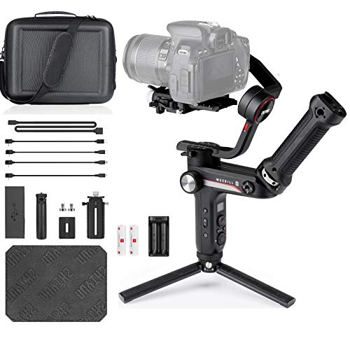 Zhiyun Weebill S w/ Carrying Case + Extra Handle Grip, Professional 3-Axis Gimbal Stabilizer for DSLR Cameras Mirrorless Compact Size / Large Payload / Long Runtime / OLED Display