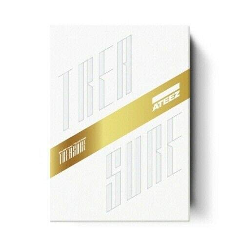 Ateez Treasure EP.Fin : All To Action 1st Album Z-White Ver CD+108p Photo Booklet+2p PhotoCard+1p Sticker+1p Treasure Card+1p Treasure Film+Message PhotoCard SET+Tracking Kpop Sealed