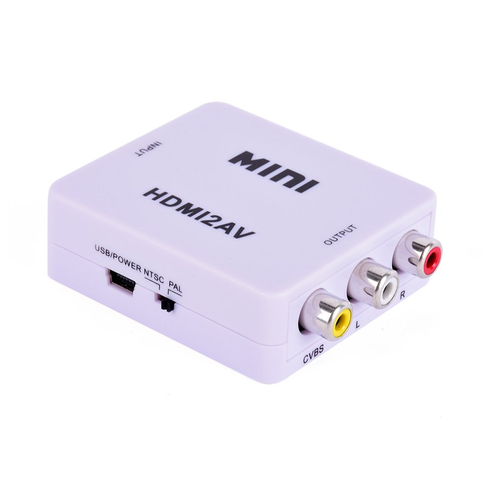 ELECSUM Mini Composite HDMI CVBS RCA to AV Video Converter Adapter 720p 1080p HRCA