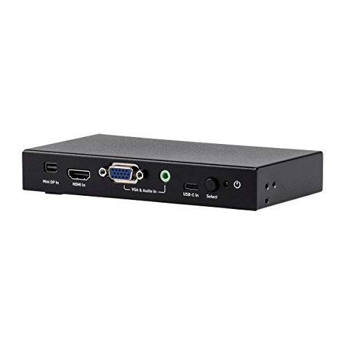 Monoprice Blackbird 4K@60Hz Multi Video Input HDMI Converter, Accepts Mini DisplayPort, HDMI, VGA with 3.5mm Analog Audio, and USB Type-C Audio/Video Inputs, Model Number: 139798