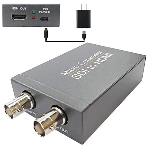 YOTOCAP HDMI to Dual SDI Converter Adapter Mini 3G HD SDI to HDMI Converter with USB Power for CCTV SD HD and 3G SDI Signals
