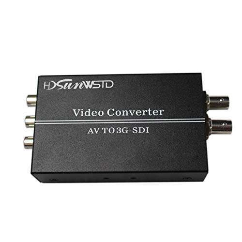 Audio Video AV/CVBS L/R to SDI Adapter Converter,cvbs to HD-SDI/3G-SDI Video Converter for HDTV Camera