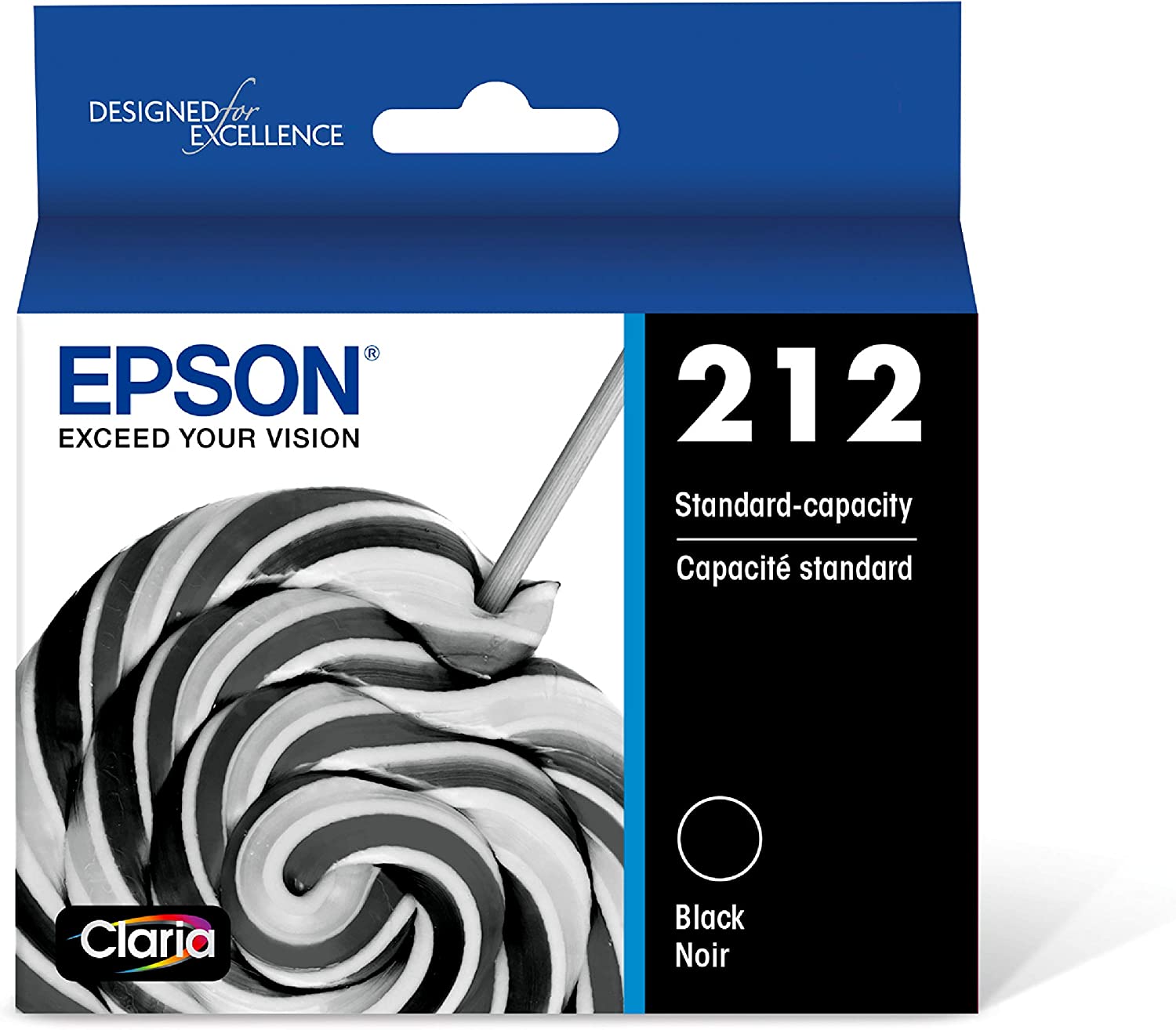 EPSON T212 Claria - 잉크 표준 용량 블랙 엡손 표현식 및 워크포스 프린터용 카트리지 T212120-S