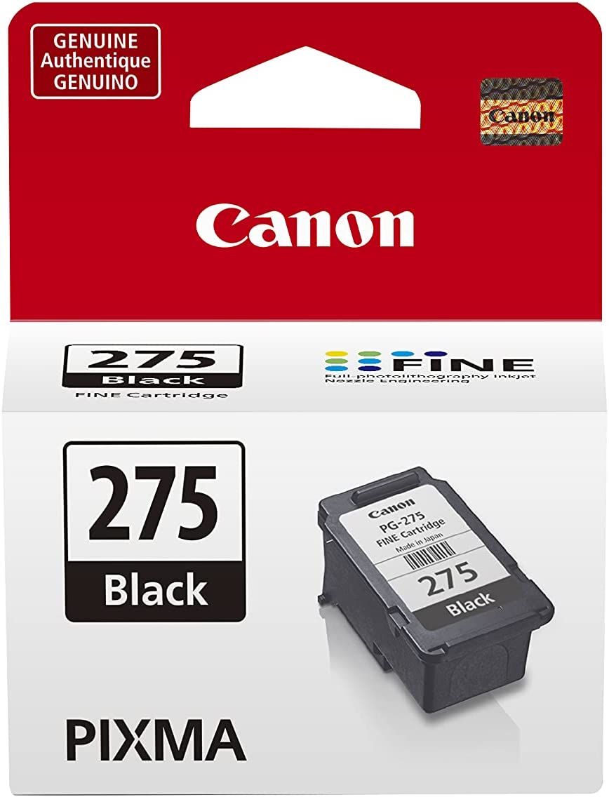 Canon PG-275 검은색 잉크 탱크 PIXMA TS3520 TS3522 및 TR4720 프린터와 호환