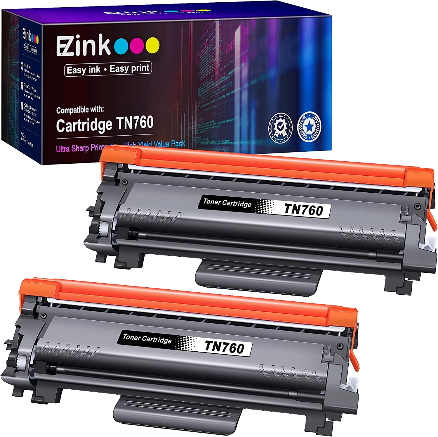 E-Z 잉크 MFC-L2710DW MFC-L2750DWHL-L2350DWHL-L2395DWHL 블랙L-25L D50L형 TN760 호환 토너 카트리지 교체